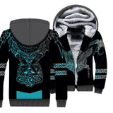 Vikings Odin Fleece Zipper Jacket Apparel & Accessories Viking Warriors