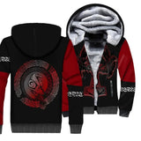 Vikings Odin Fleece Zipper Jacket Apparel & Accessories Viking Warriors