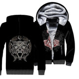 Vikings Odin Fleece Zipper Jacket Apparel & Accessories Viking Warriors