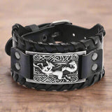 Vikings Symbols Leather Bracelet Wristbands Viking Warriors