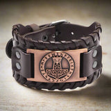 Vikings Symbols Leather Bracelet Wristbands Viking Warriors