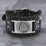 Vikings Symbols Leather Bracelet Wristbands Viking Warriors
