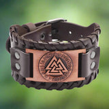 Vikings Symbols Leather Bracelet Wristbands Viking Warriors