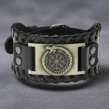 Vikings Symbols Leather Bracelet Wristbands Viking Warriors