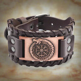 Vikings Symbols Leather Bracelet Wristbands Viking Warriors