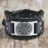 Vikings Symbols Leather Bracelet Wristbands Viking Warriors