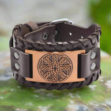 Vikings Symbols Leather Bracelet Wristbands Viking Warriors
