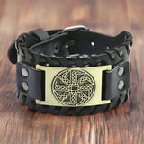 Vikings Symbols Leather Bracelet Wristbands Viking Warriors