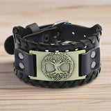 Vikings Symbols Leather Bracelet Wristbands Viking Warriors