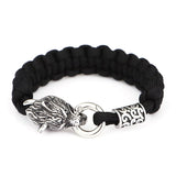 Vikings Wolf Paracord Rope Bracelet Bracelets Viking Warriors