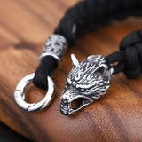 Vikings Wolf Paracord Rope Bracelet Bracelets Viking Warriors