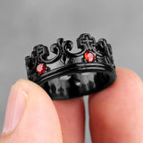 Vintage Crown Rings Viking Warriors