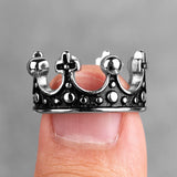 Vintage Crown Rings Viking Warriors