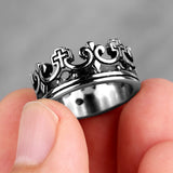 Vintage Crown Rings Viking Warriors