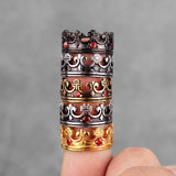 Vintage Crown Rings Viking Warriors