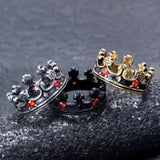 Vintage Crown Rings Viking Warriors
