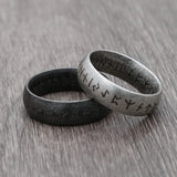 Vintage Futhark Rune Ring Rings Viking Warriors