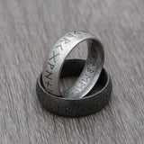 Vintage Futhark Rune Ring Rings Viking Warriors