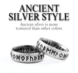 Vintage Futhark Rune Ring Rings Viking Warriors