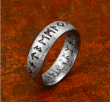 Vintage Futhark Rune Ring Rings Viking Warriors