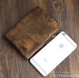 Vintage Genuine Leather Wallet Luxury Card Holder Handbag & Wallet Accessories Viking Warriors