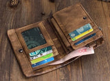 Vintage Genuine Leather Wallet Luxury Card Holder Handbag & Wallet Accessories Viking Warriors