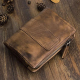 Vintage Genuine Leather Wallet Luxury Card Holder Handbag & Wallet Accessories Viking Warriors
