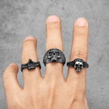 Vintage Skull Ring Rings Viking Warriors