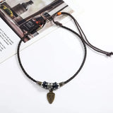 Vintage Tribal Leather Necklace Necklace Viking Warriors