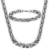 Warrior Bracelet and Necklace Set jewelry Viking Warriors