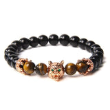 Wolf Head Natural Stone Beads Bracelet Bracelets Viking Warriors