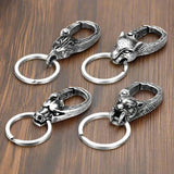 Wolf Lion Skull Raven Clasps Keychains Keychains Viking Warriors
