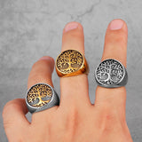 Yggdrasil Tree of Life Ring Rings Viking Warriors