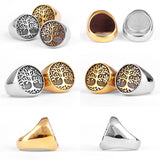 Yggdrasil Tree of Life Ring Rings Viking Warriors