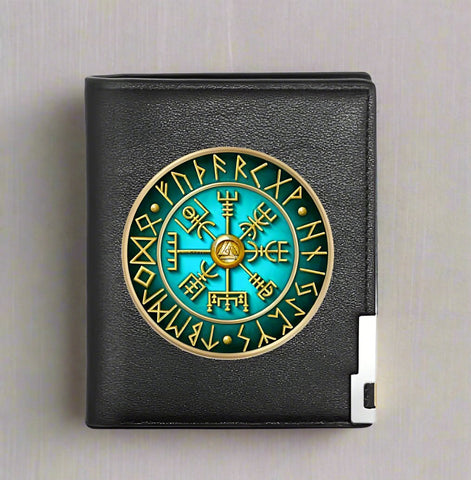 Viking symbol letaher Wallet