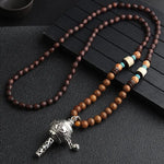 108 Mala Beads – Buddhist Prayer Nepalese Necklace Wooden beads necklace Viking Warriors