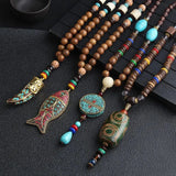 108 Mala Beads – Buddhist Prayer Nepalese Necklace Wooden beads necklace Viking Warriors
