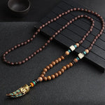 108 Mala Beads – Buddhist Prayer Nepalese Necklace Wooden beads necklace Viking Warriors