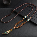 108 Mala Beads – Buddhist Prayer Nepalese Necklace Wooden beads necklace Viking Warriors