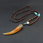 108 Mala Beads – Buddhist Prayer Nepalese Necklace Wooden beads necklace Viking Warriors