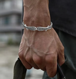 925 Sterling Silver Valkyrie Wings Bracelet