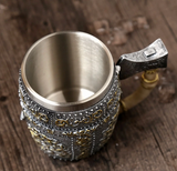 Viking Warrior Stainless Steel Mug Skull