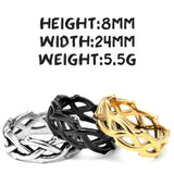 316L Stainless Steel Thorn Rings Rings Viking Warriors
