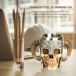 450ml Viking Warrior Skull Beer Mug Drinkware Viking Warriors