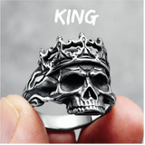 Dark King Skull Ring