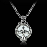 Gothic Mirror Pendant Necklace