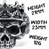 Dark King Skull Ring
