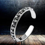 925 Silver Skull Bracelet Bracelets Viking Warriors
