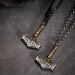 925 Silver Thor's Hammer Pendant Necklace necklace Viking Warriors