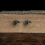 925 Sterling Silver Dragon Stud Earrings earrings Viking Warriors